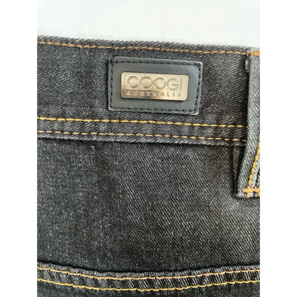 COOGI Australia Big and Tall Black Wash Jeans, 50x34, Dressy Details, High Style - Picture 4 of 5